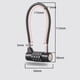 thumbnail image 4 of Cerraduras de Equipaje, Candados de Seguridad para Maletas de 4 Dígitos, Candado de Combinación para Maletas Candado de Viaje con Cable Flexible, Candado para Bicicletas, 4 of 5