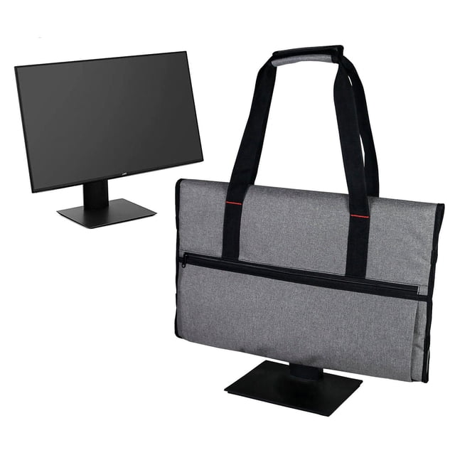 Estuche portátil libre para pantallas LCD de 24 ", estuche para pantalla de ordenador, bolsa de almacenamiento, regalos , GRIS Yotijar estuche de viaje