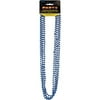 Metallic Mardi Gras Beads, 32 in, Blue, 4ct