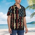 thumbnail image 6 of Amrican Gun Flag Men'S 3d Print Casual Button Down Shirts, Novelty Hawaiian Short Sleeves S, 6 of 8