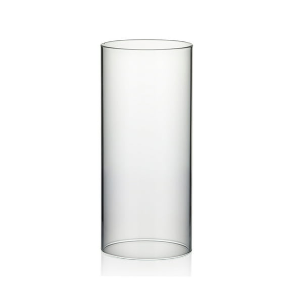 WGV Clear Hurricane Candle Shade Chimney Tube - 3.5" Wide x 8" Height, Good quality, Heavy Weighted Base - 1 Pc