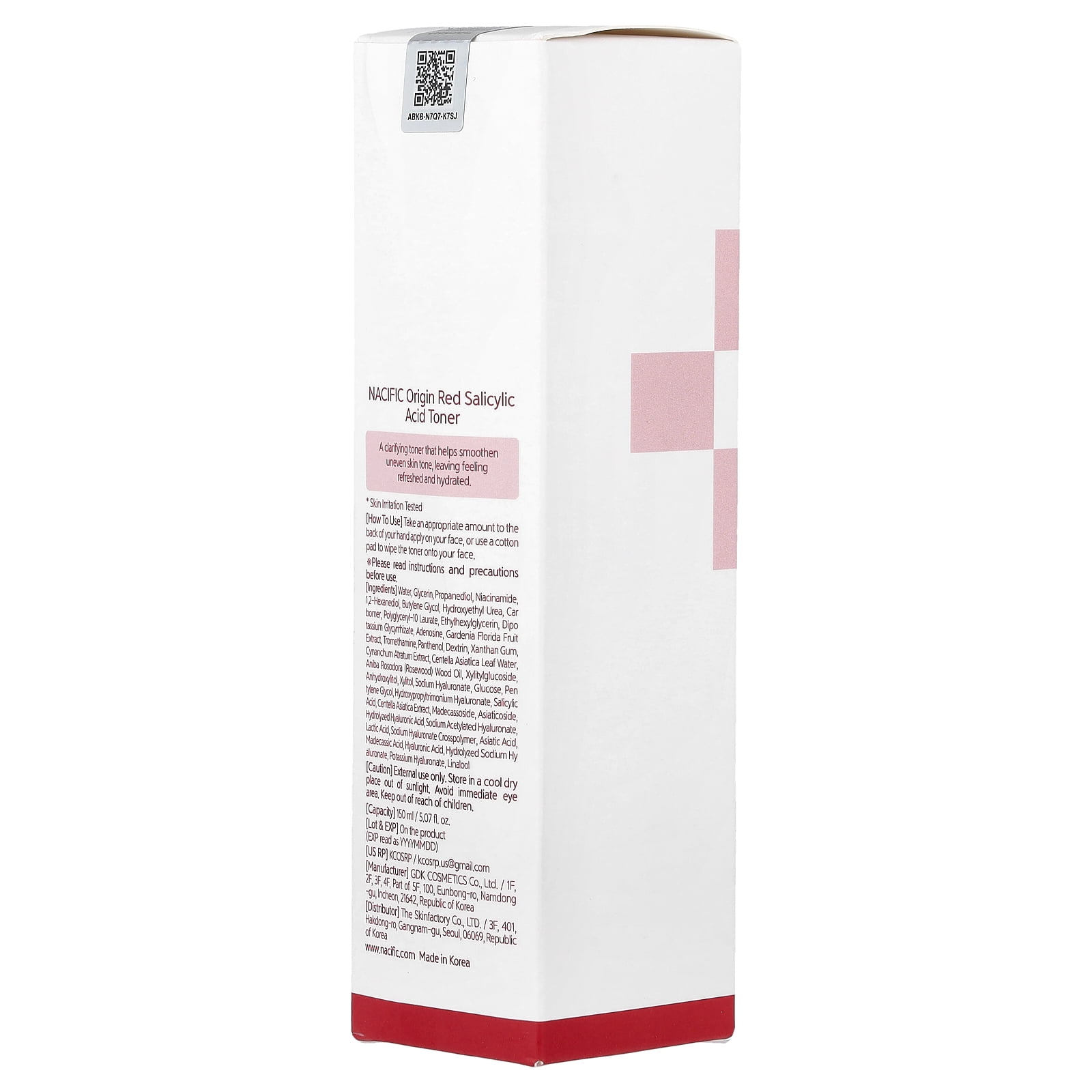Nacific Origin Red, Salicylic Acid Toner , 5.07 fl oz (150 ml)