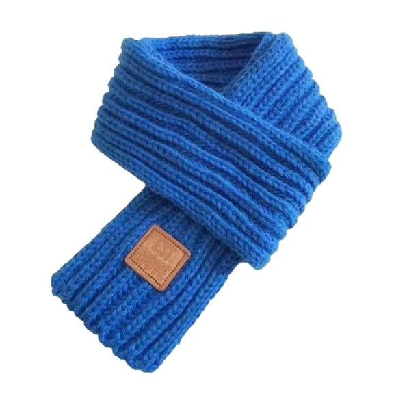 TELOLY Kids Winter Scarf,Windproof Function Red Scarf,Leather Label Kids Boys Girls Scarf,Pink