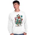 thumbnail image 3 of Wild and Free Bald Eagle Rose Tattoo Long Sleeve TShirt Men Women Brisco Brands X, 3 of 6