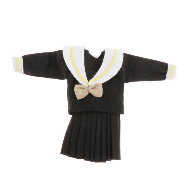 Ropa de muñeca pulgadas para muñeca de 1/6, traje escolar para niña DZ, ropa de muñeca , vestido, juguete Baoblaze Uniforme escolar de muñeca de 12 pulgadas