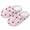Cute Cherry Floral, variant on Tropical Pineapple Flower Print Slippers for Women Memory Foam House Bedroom Soft Closed Toe Indoor Slippers Trendy Gift for Womens Anti-Skid Sole, Size 6-7