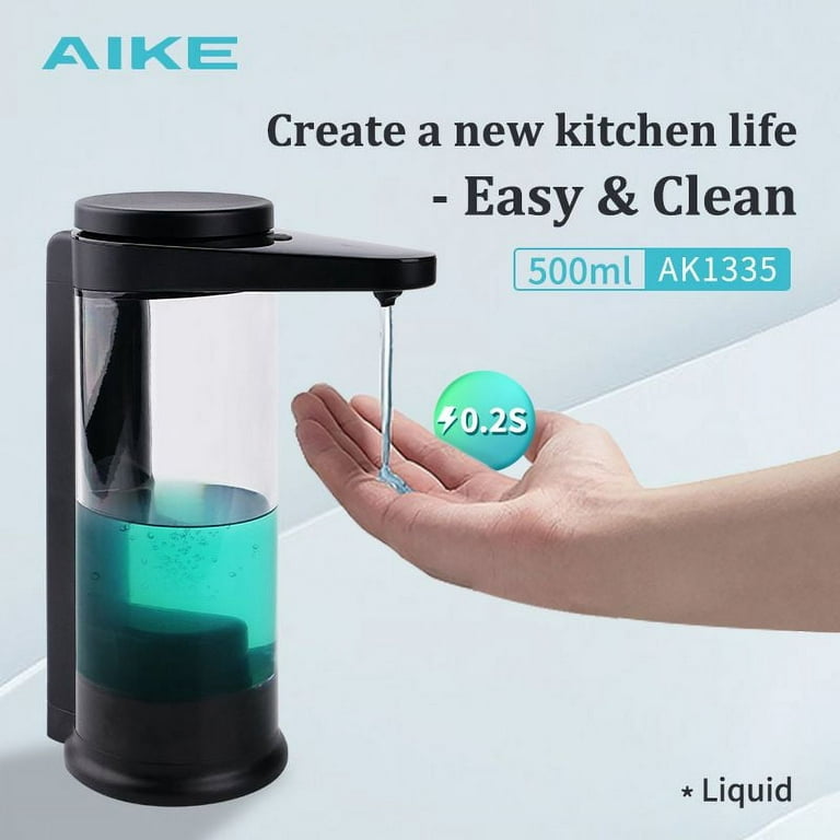 AIKE Stainless Steel Manual Soap Dispenser Pumps Liquid Soap
