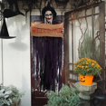 thumbnail image 1 of Welcome Halloween Hanging Skull Ghost Haunted House Decoration Door Party Bar Pendant Decor Halloween Voice Skeleton Horror PropBlueUnited States He Qiyong unisex, 1 of 1