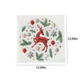 thumbnail image 3 of Herrnalise 13x13 inch 60 Sheets Napkin Christmas Tree Elk Snowflakes Luncheon Decoupage Napkins,3-Ply Christmas Theme Printed Napkins for Dinner and Party, Disposable Napkins Decorative, 3 of 8