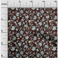 thumbnail image 2 of oneOone Cotton Poplin Twill Brown Fabric Asian Pottery Floral Dress Material Fabric Print Fabric By The Yard 56 Inch Wide, 2 of 4