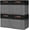 Gray / Black, variant on Collapsible Fabric Storage Cubes 11x11 Cube Storage Bins, 4 Pack Closet Baskets Box with Handles for Organizing, Shelf, Toys, Clothes, Home, Office, Nursery (Navyblue&White)