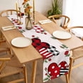 thumbnail image 3 of Valentine's Day Table Runner - 90 Inch Long, Kitchen Dining Table Runner Dresser Scarves, Red Love Heart Roses Romantic Farmhouse Decor for Coffee Tables Wedding Party Banquet, 3 of 8