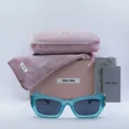 thumbnail image 2 of MIU MIU MU09WS 19L09T Transparent Ivy Opal/Dark Grey 53-22-135 Sunglasses New..., 2 of 6