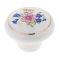 thumbnail image 3 of Abbracc Vintage Porcelaine Forme Ronde Tiroir Armoire Boutons pour Armoire C-38mm, 3 of 9