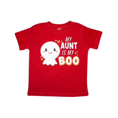 

Inktastic My Aunt is my Boo with Cute Ghost Gift Toddler Boy or Toddler Girl T-Shirt