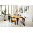 thumbnail image 5 of Boraam Shaker Rectangular Wood Dining Room Table - Black/Oak Finish, 5 of 5