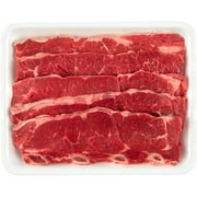 Beef Flanken Style Ribs Thin Bone-In, 1.35 - 1.9 lb Tray
