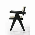 thumbnail image 5 of Jasper 5-PC Ebony Black Wood 47"W Round Dining Set with Pedestal Base, 5 of 12