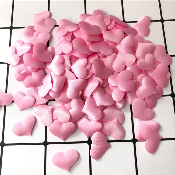 Confeti de esponja con forma de corazón para bodas, flores espolvoreadas a mano, guirnalda de luces, pétalos en forma de corazón