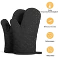 thumbnail image 2 of Guantes de horno antideslizantes de alta calidad extremadamente resistentes al calor de silicona para cocinar kaili Sencillez, 2 of 5