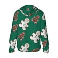 thumbnail image 2 of Goofa Gingerbread Snowman Cookies Printed Women's UPF 50+ Sun Protection Hoodie Jacket Lightweight Long Sleeve Sun Shirt for Women with Pocket Hiking Outdoor-3X-Large, 2 of 9