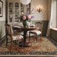 thumbnail image 2 of KUETH 5'x7' Tiger Area Rugs for Living Room, Non Slip Machine Washable Vintage Boho Rug, Low Pile Print Rug for Bedroom Dining Room Home Office, 2 of 9