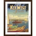 thumbnail image 5 of Art.com Key West Florida Art Print by Kerne Erickson, Brown Frame Wall Art, 32" x 40", 5 of 5