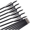 YTBW 12Pcs 32 Inch Carbon Arrows Archery For Compound & Recurve Bows
