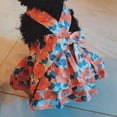 thumbnail image 3 of Chien Bowknot Robe Fleur: Coton Chiot Princesse Robe pour Animaux de Compagnie Vêtements pour l'Été, 3 of 3