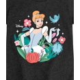 thumbnail image 3 of Disney Princess - Cinderella Floral - Girls Fitted Short Sleeve T-Shirt, 3 of 5