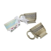 Tea Time Whimsy Antique Gold Teacup Bottle Opener