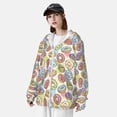 thumbnail image 3 of Fotbe Glazed Donuts Chaqueta con Protección Solar UPF 50+ para Hombre y Mujer, Camisa con Capucha y Bolsillos-Medium, 3 of 7