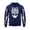 Blue, variant on Unisex Halloween Skeleton Hoodie Long Sleeve Pullover Sweatshirt Oversized Hood Graphic Print Sweater Coffee M