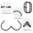 thumbnail image 4 of Pebbuoy 10Pcs Bathroom Shower Curtain Rings Metal Shower Hooks Tightly Closed Anti-Drop Smooth Gliding Curtain Rings, 4 of 7