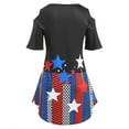 thumbnail image 2 of Rosegal Plus Size Geometry Print Open Shoulder Tee, 2 of 4