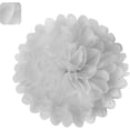 thumbnail image 3 of White Tissue Pom Poms DIY Tissue Paper Flowers for Birthday Wedding Baby Shower Tea Party Dessert Table Decoration, Pack of 18, 3 of 3