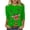 A-Green62, variant on XIAOCHA Womens T-Shirts Reindeer And Christmas Ornament Print Crew Neck Pullover Tees Shirt Long Sleeves Loose Fit Tees Christmas Holiday Wear