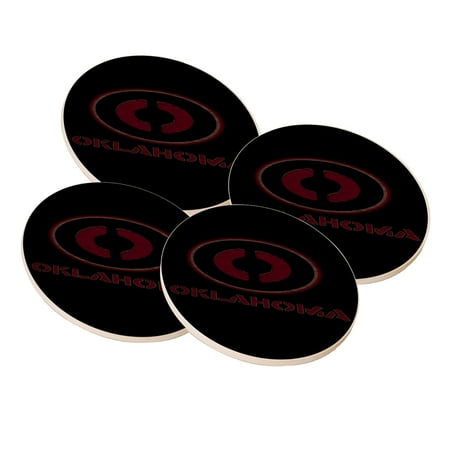 

KuzmarK Sandstone Drink Coaster (set of 4) - Oklahoma Wood