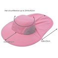 thumbnail image 5 of Bassdash UPF 50+ Unisex Water Resistant Wide Brim Sun Hat with Large Neck Flap Ponytail Fishing Hat for Men Women, 5 of 8