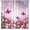 Style-15, variant on Pink Flower Kitchen Curtains Spring Beautiful Florals Butterflies Dreamy Botanical Animal Bedroom Living Room Bathroom Blackout Rod Pocket Decoration Window Drapes 2 Panels W21xL54in