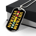 thumbnail image 3 of Vietnam Veteran dog tag - Graphic Military Dog Tag Necklace (Optional Personalized Engraving), 3 of 5