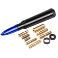 thumbnail image 2 of EUBUY Car Bullet Antenna Vehicle Exterior Decoration Accessories Replacement Antenna Compatible for F150 Wrangler Jeep Chevrolet Blue, 2 of 10