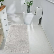 Bathroom Rugs Small Area Rugs For Bathroom Bedroom Soft Throw Rug Shaggy Fuzzy Anti-Slip Washable Floor Carpet For Bedside Closet Room Decor