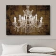 thumbnail image 3 of wall26 Canvas Print Wall Art Brown Grunge White Crystal Chandelier Decorative Lights Digital Art Realism Stylish Zen Chic Contemporary Boho Relax/Calm for Living Room, Bedroom, Office - 16"x24&q, 3 of 5