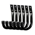 thumbnail image 2 of 6 ganchos de garaje de hierro resistente que ahorran espacio, prácticos y resistentes ganchos de pared para colgar cables, cestas, bicicletas y patio. Negro, 2 of 8