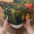thumbnail image 3 of Twin Sze Fitted Sheet Set - Forest 2 Piece Bedding Sets 16" Deep Pocket Fitted Sheet with 1 Pillowcase, Vintage Cottage Mushroom Tree Floral Green Brushed Microfiber Hotel Luxury Bed Sheets, 3 of 9