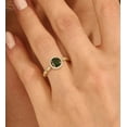 thumbnail image 4 of vylahjewellery Women’s Vintage Green Color Moissanite Diamond Wedding Ring Elegant 18K Yellow Gold Engagement Ring Special Proposal Anniversary Ring for Her, 4 of 5