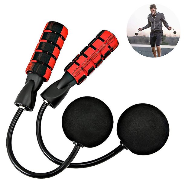 Cuerda de salto de velocidad rápida sin enredos sin cuerda de salto inalámbrica compatible con la cuerda de salto con peso de fitness con asas de espuma de memoria antideslizantes compatibles con kaili Sencillez