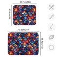 thumbnail image 4 of Yayeee Dish Drying Mat for Kitchen Counter 18"x24" Microfiber Absorbent Pad, Purple Dragon Scales Pattern, 4 of 7