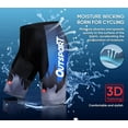 thumbnail image 5 of Hiauspor Men's Padded Bike Shorts Quick Dry Cycling Bicycle Shorts (Blue, M), 5 of 6